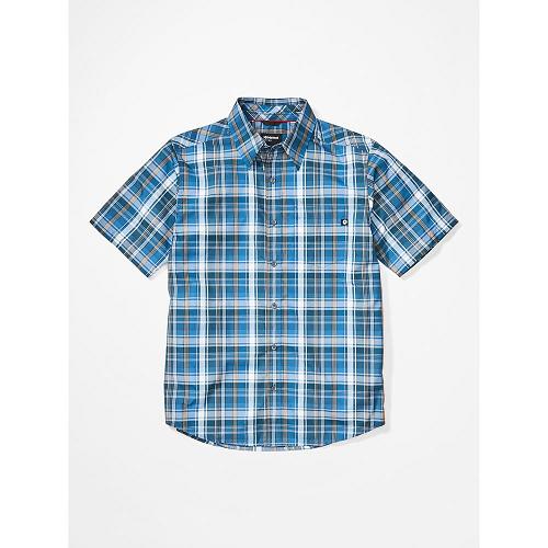 Marmot Lykken Clothes - Mens Shirts Blue CA3508469 Canada